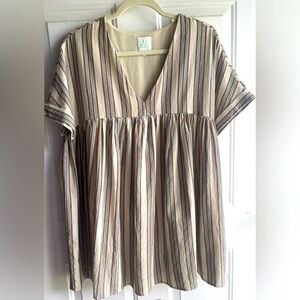 Stripped Shop The Mint Babydoll Dress